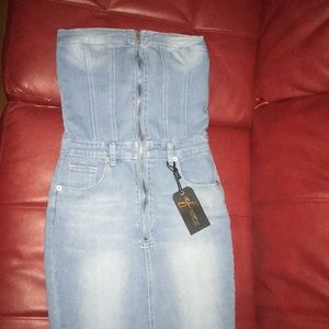 Jean Dress with zipper